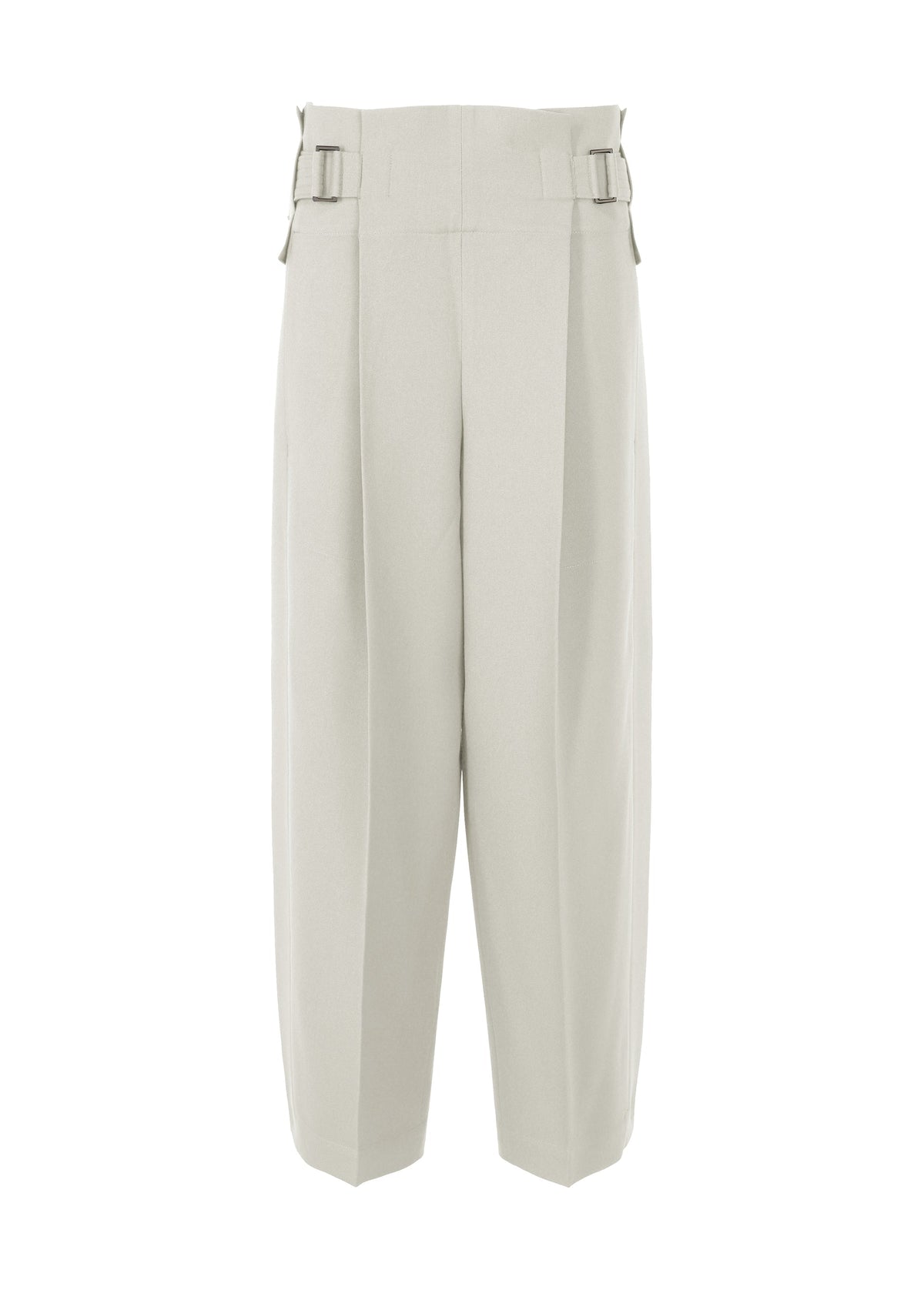 WOOL LIKE FLAT TUCK, Women's Pants, White view 3 of 10