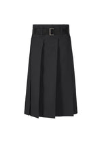 FLAT SIDE FOLD, Women's Skirt, Black - BLACK （no.15）