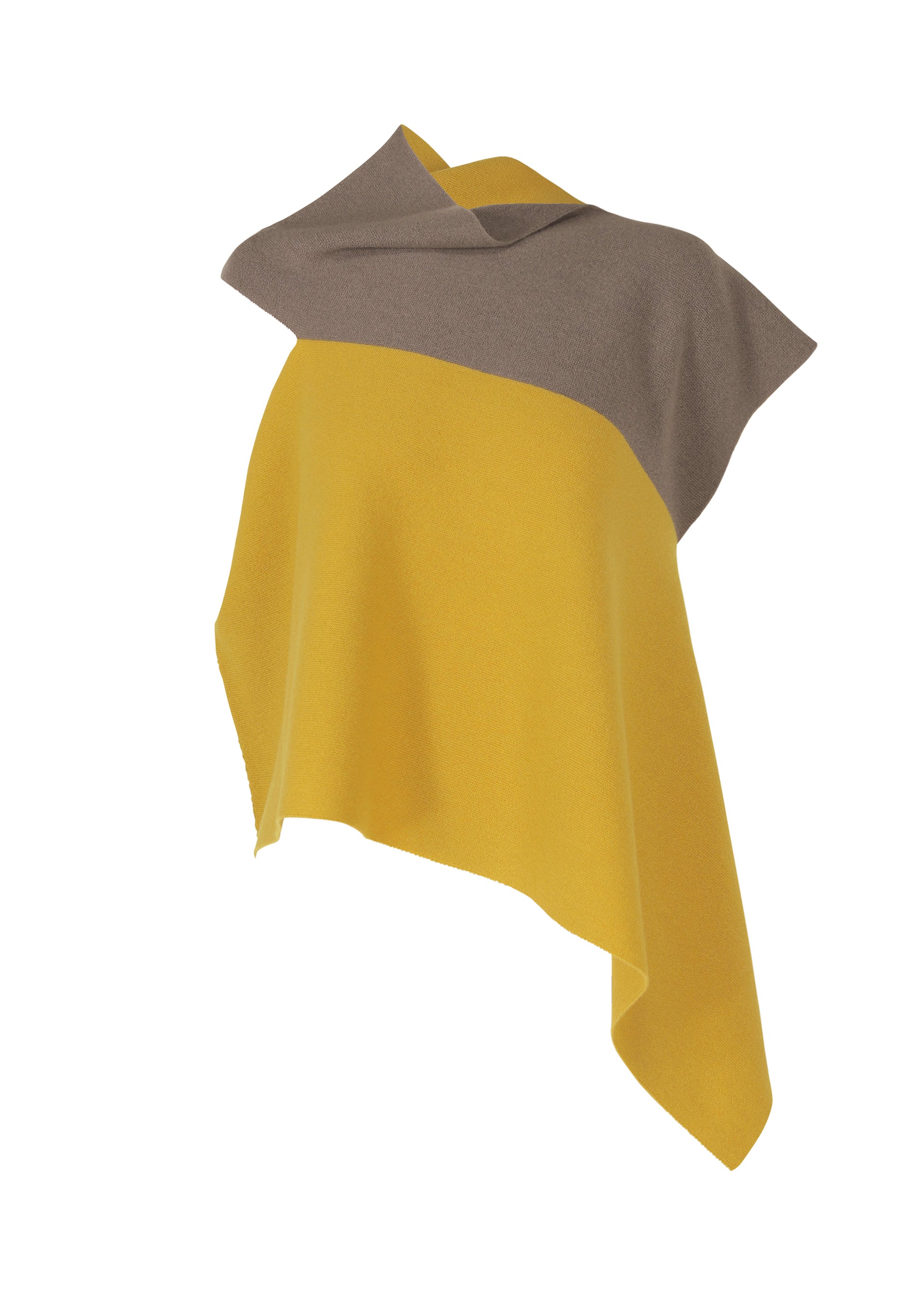 Zoomed view POSITIONED KNIT, Women's Knit, Black - GRAY×MUSTARD （no.17）