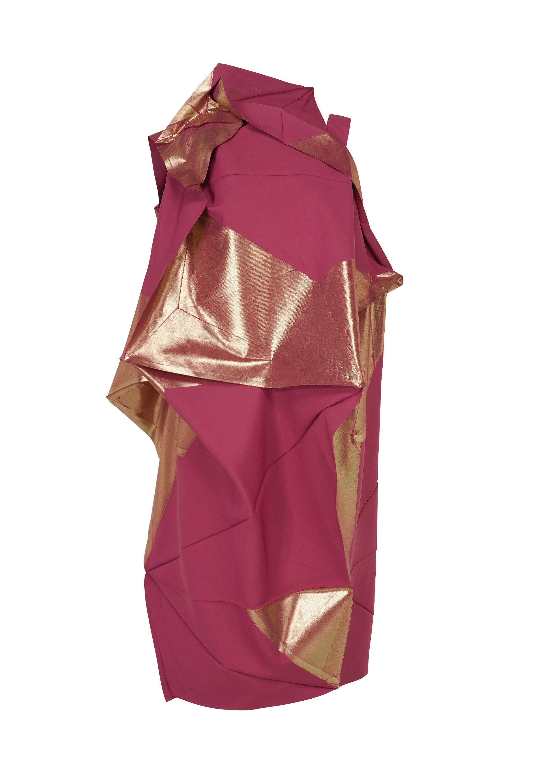 Zoomed view NO.17 FOIL, Women's Dress, Red - RASPBERRY×GOLD （no.29）