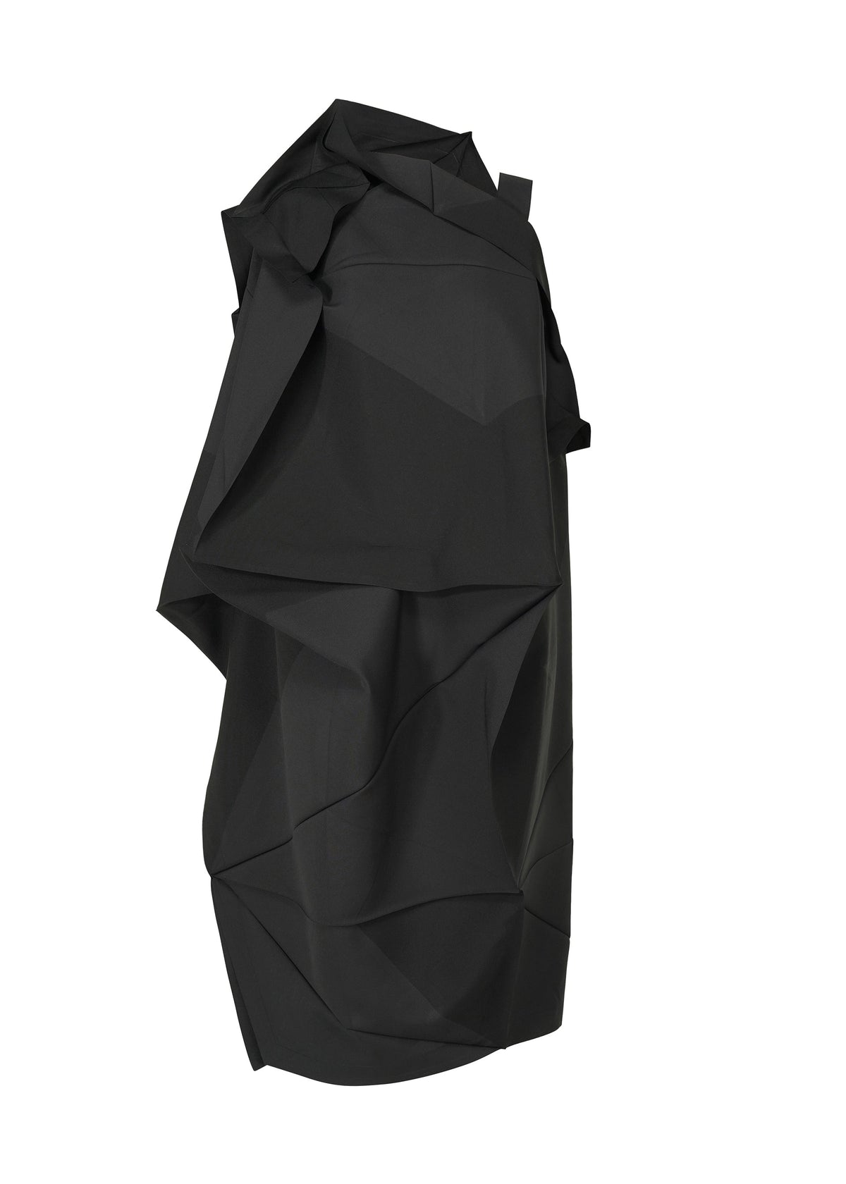 The NO.17 PRINT dress by 132 5. ISSEY MIYAKE features sculptural, geometric fabric with sharp folds and angular shapes, inspired by the No.17 folding structure and shown against a white background. view 2 of 11
