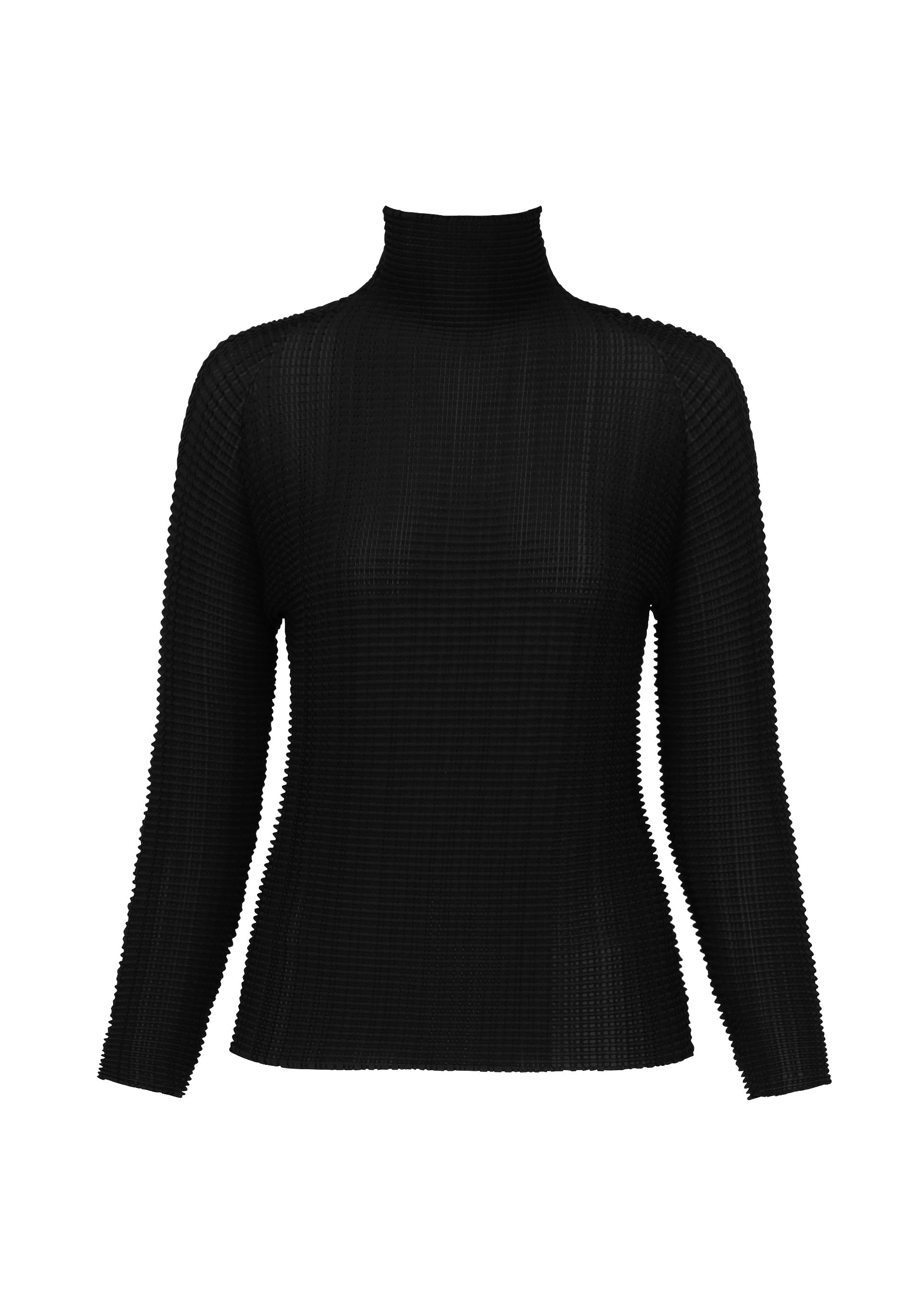 WOOLY PLEATS BK/WT-46