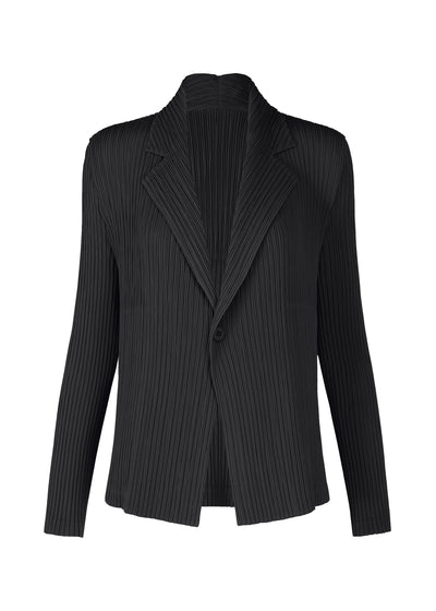 HATCHING PLEATS, Women_Jackets & Coats_Jackets & Blousons, Black