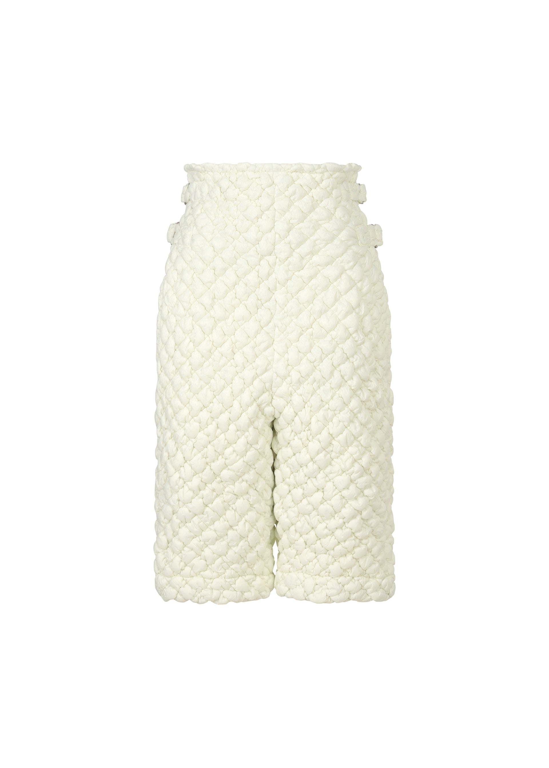 QUILTED STRETCH, women_pants, white