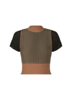 LAYERED COLOR PLEATS TOP