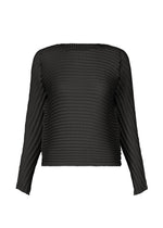 WOOL LIKE PLEATS, Women's Tops, Black