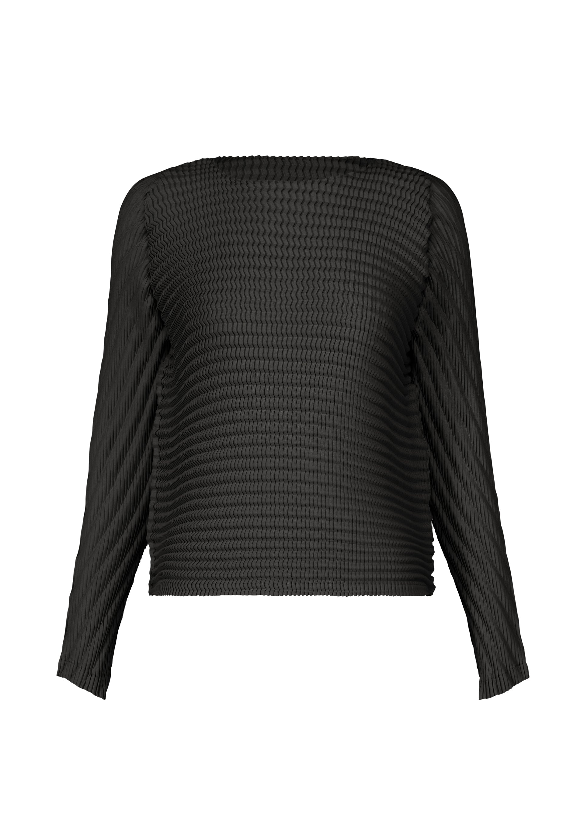 WOOL LIKE PLEATS, Women's Tops, Black