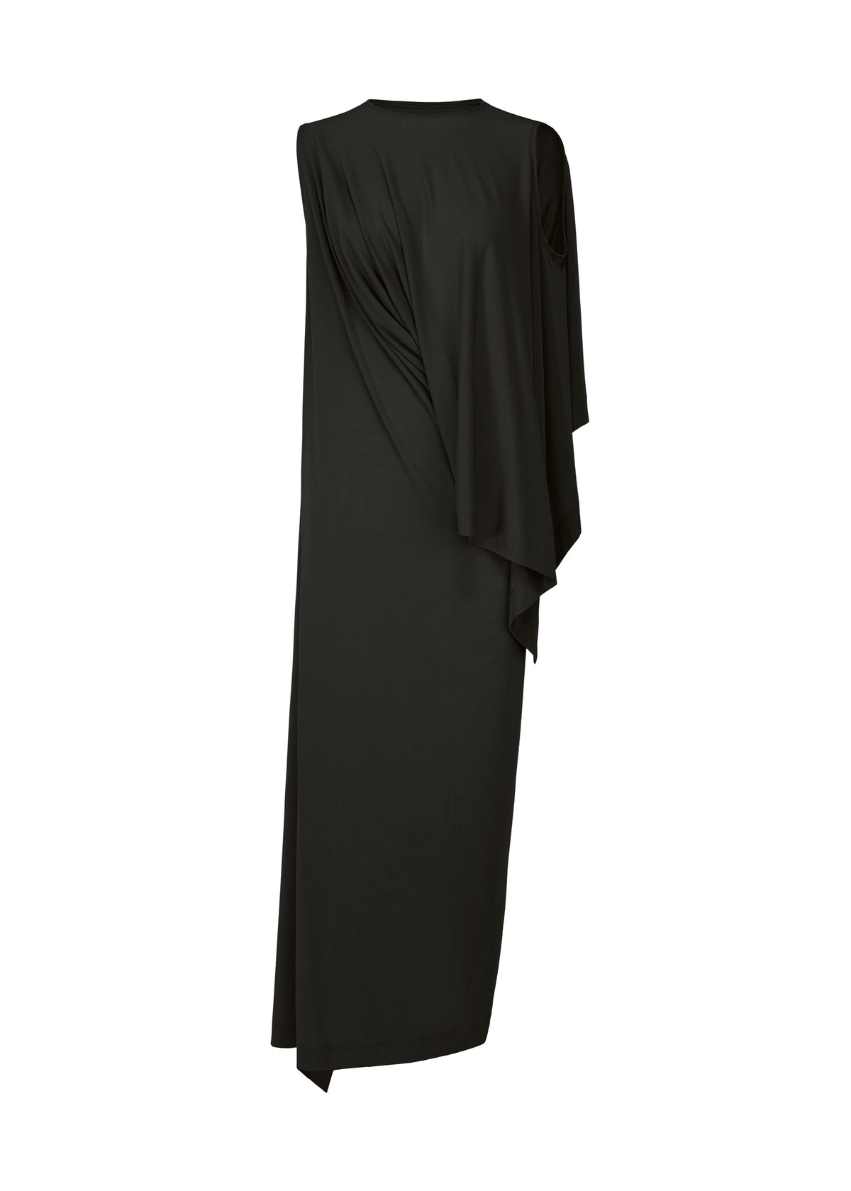 DRAPE JERSEY-48, Women's Dress, Black