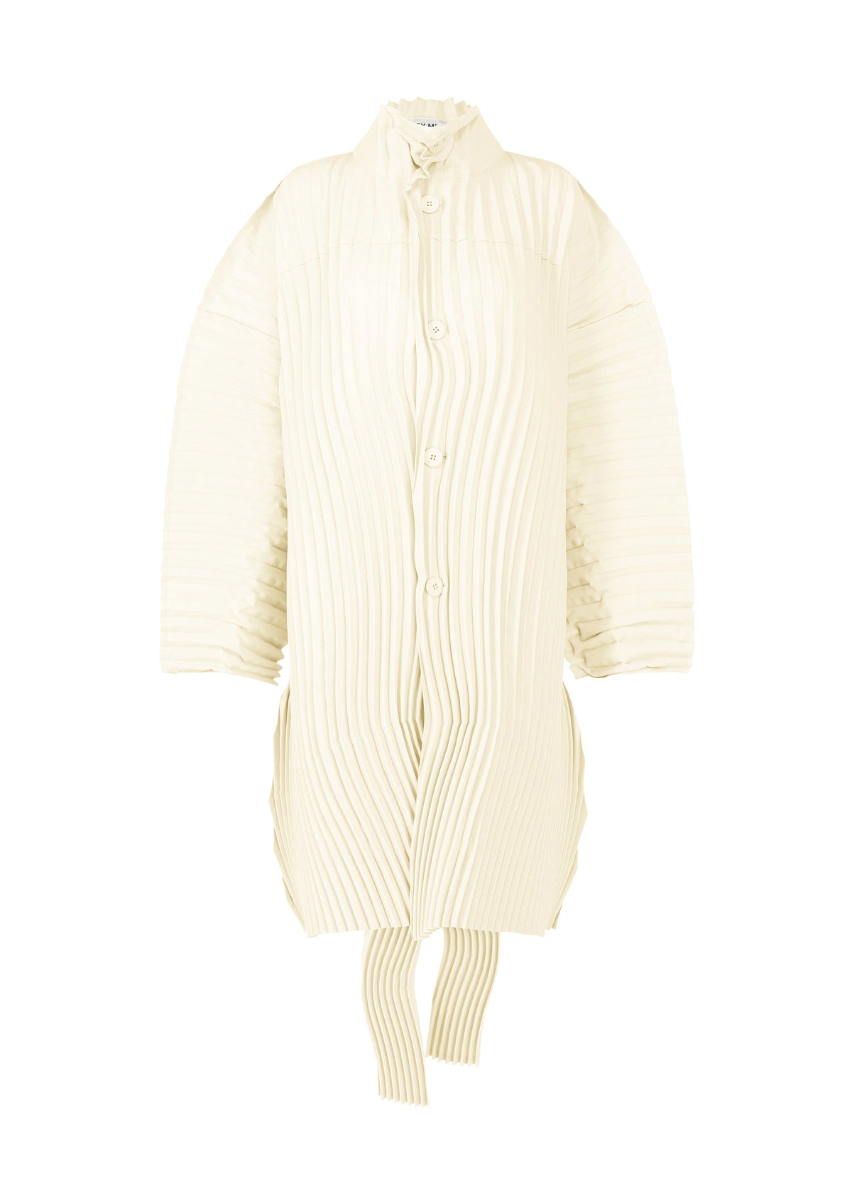 WAVERING PLEATS, Women_Jackets & Coats_Coat, White