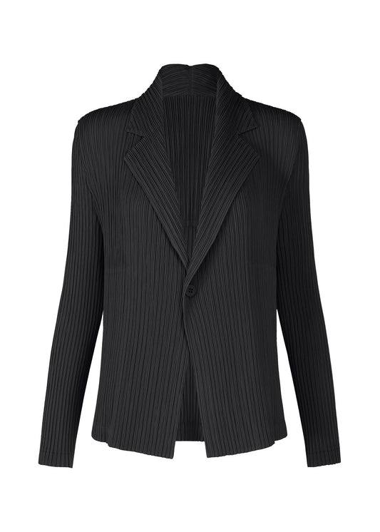 HATCHING PLEATS, Women's_Jackets & Coats_Jackets & Blousons, Black