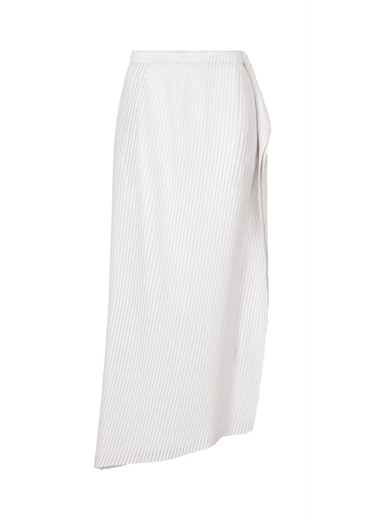 SHADOW STUDY PLEATS SOLID, Women_Skirt, White