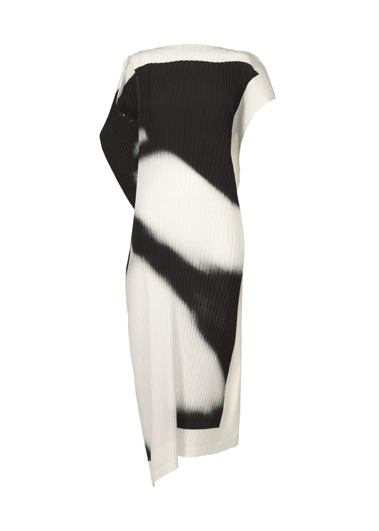 SHADOW STUDY PLEATS, Women's Dress, White