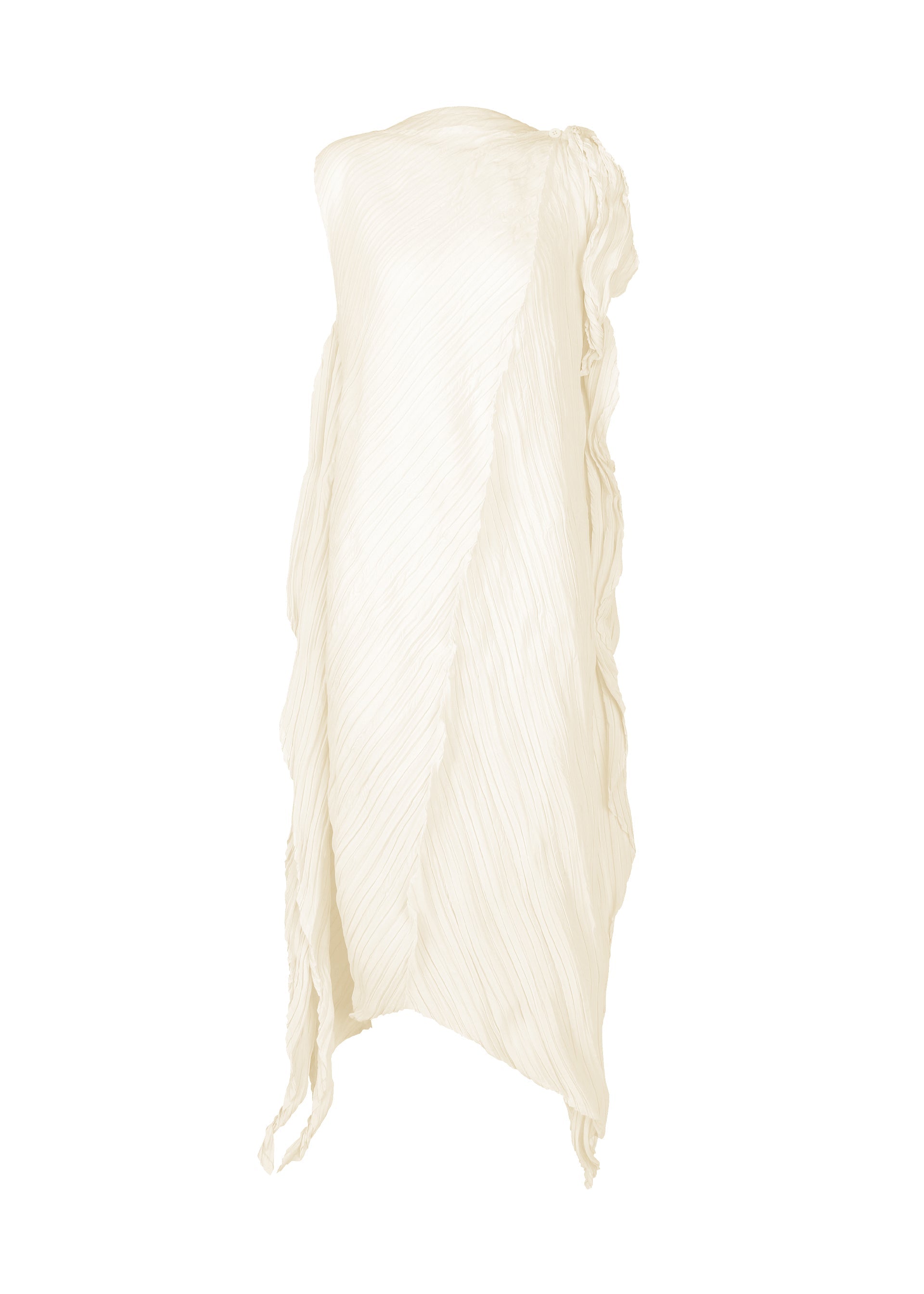 WRINKLED AND TWISTED, Women's Dress, White