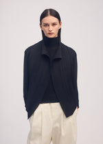 WOOLY PLEATS BK/WT-56