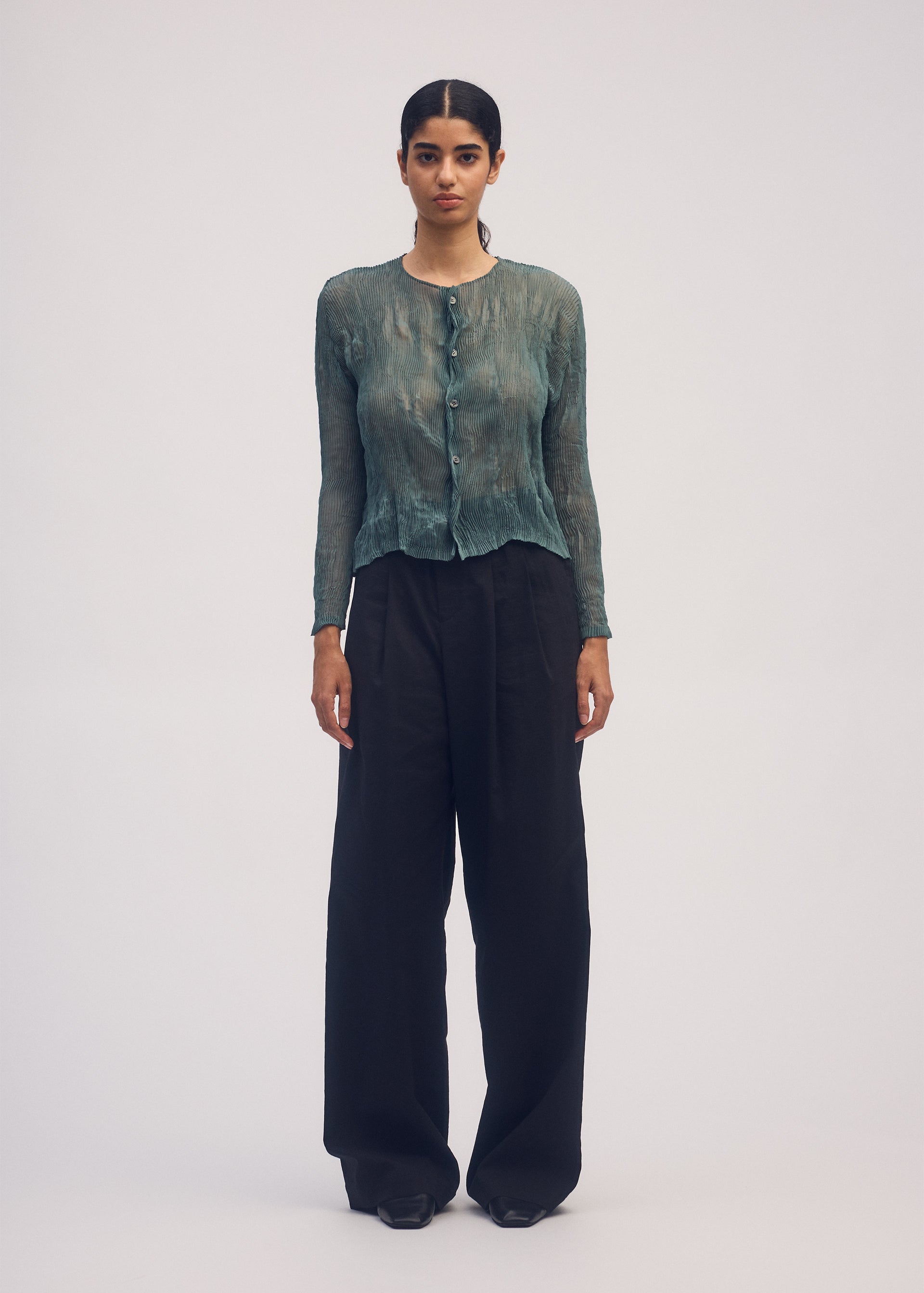 CHIFFON TWIST BK/WT