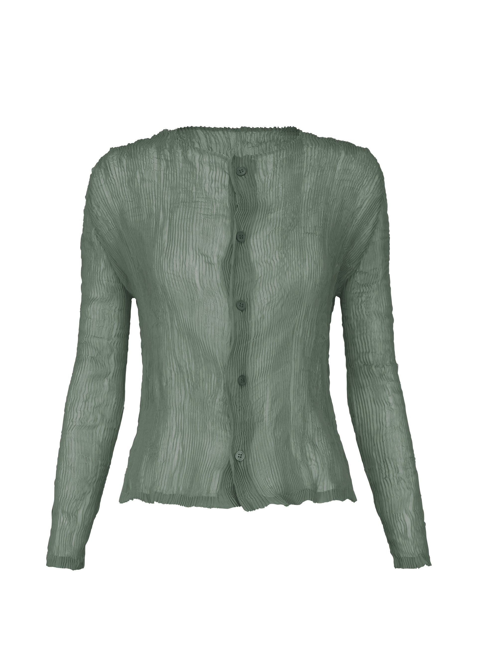 CHIFFON TWIST 1, Women's Tops Cardigan, Khaki