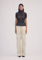 CHIFFON TWIST BK/WT-38