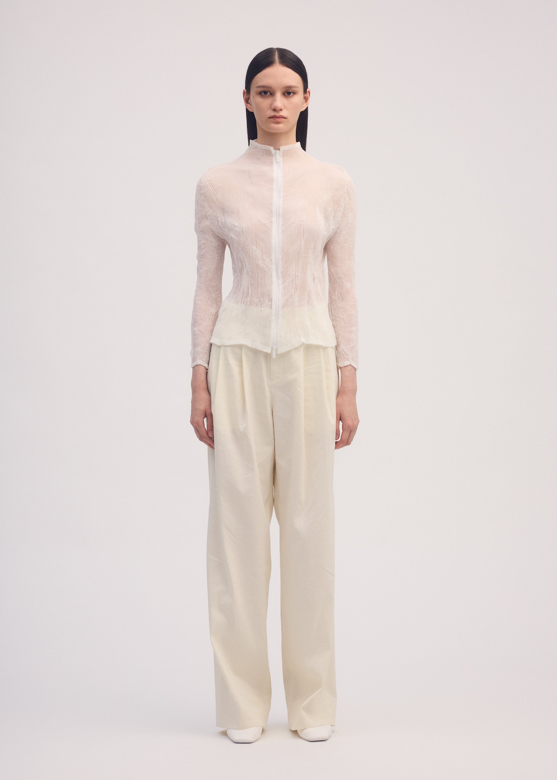 CHIFFON TWIST BK/WT-38