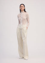 CHIFFON TWIST BK/WT-38