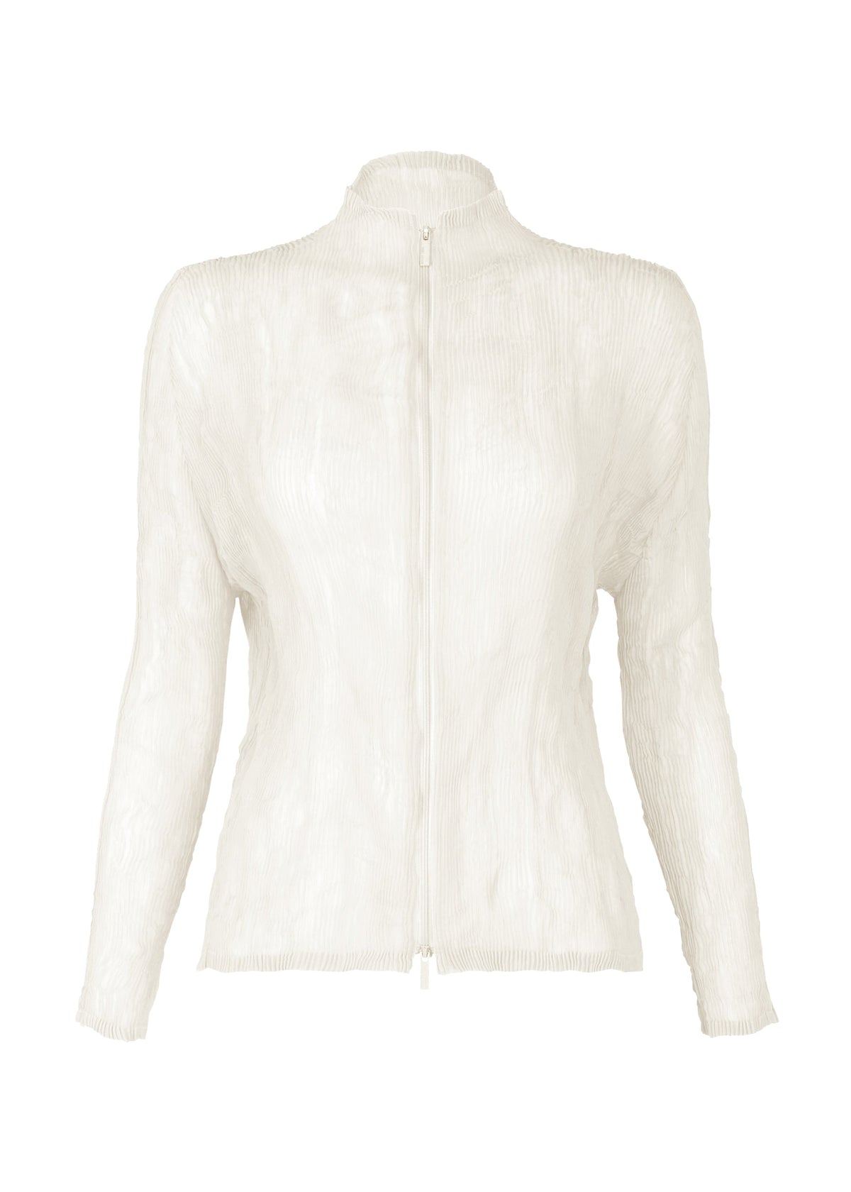 CHIFFON TWIST BK/WT-56, Women's Tops, Cardigan, White