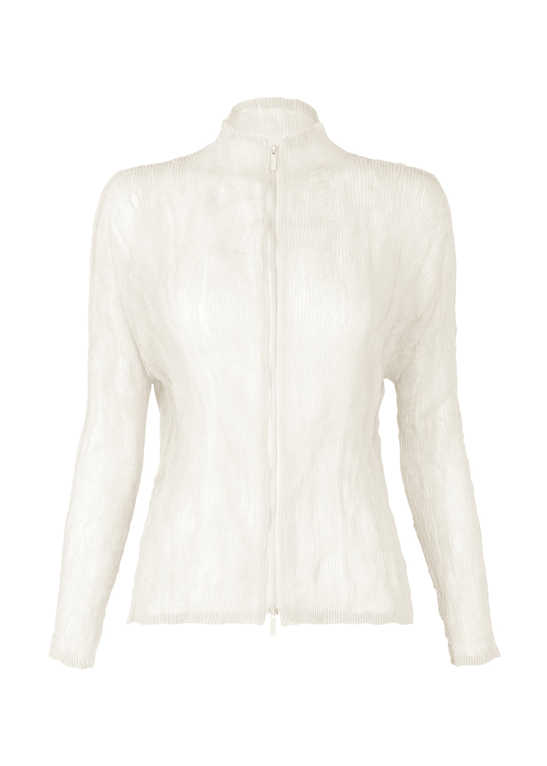 CHIFFON TWIST BK/WT-56, Women's Tops, Cardigan, White