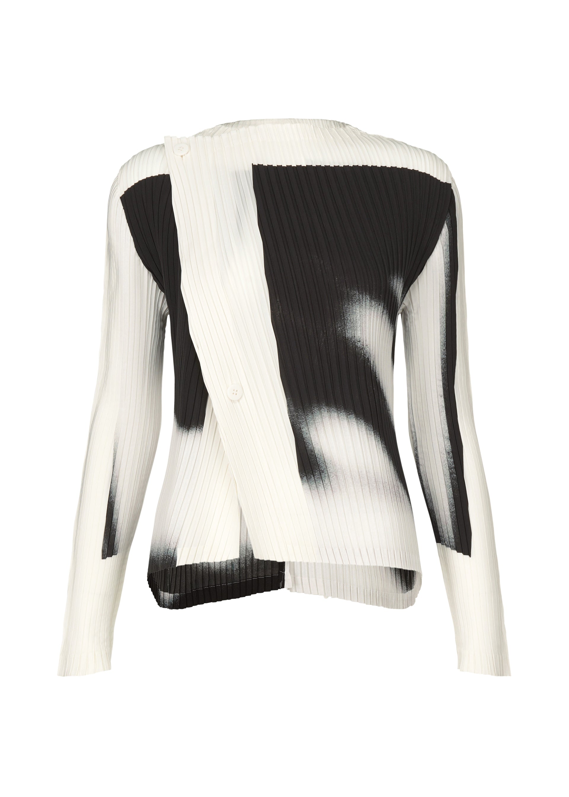 SHADOW STUDY PLEATS, Women's Tops Cardigan, White