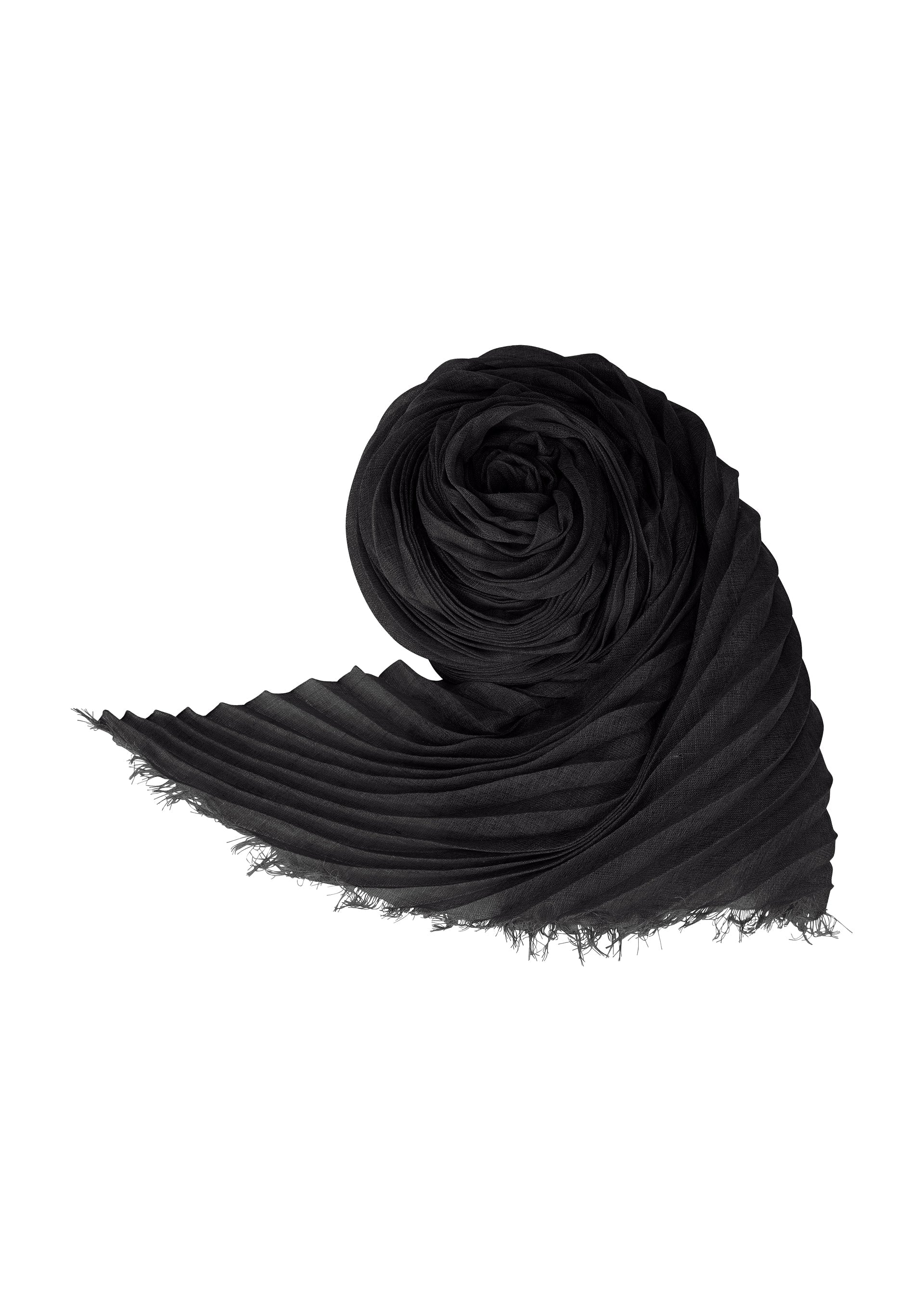 SILK WOOL PLEATS STOLE