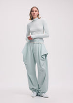 WOOL TWEED PANTS