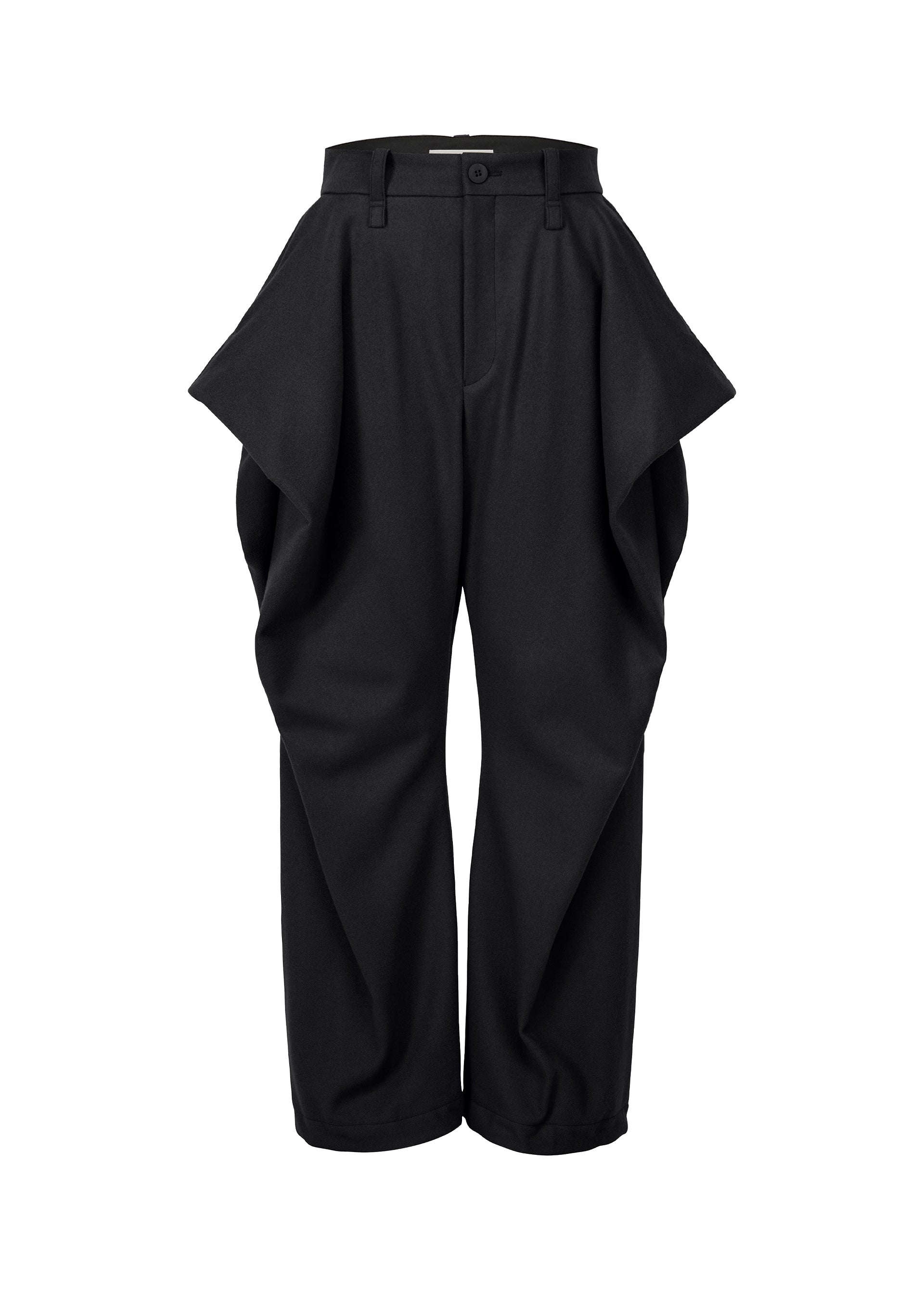 Zoomed view Wool Tweed Pants, Women's, Black - BLACK （no.15）