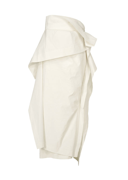 COLLAPSING SCULPTURE, Women's Skirt, White