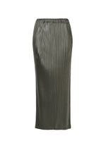 GLOSSED METAL PLEATS - KHAKI （no.65）