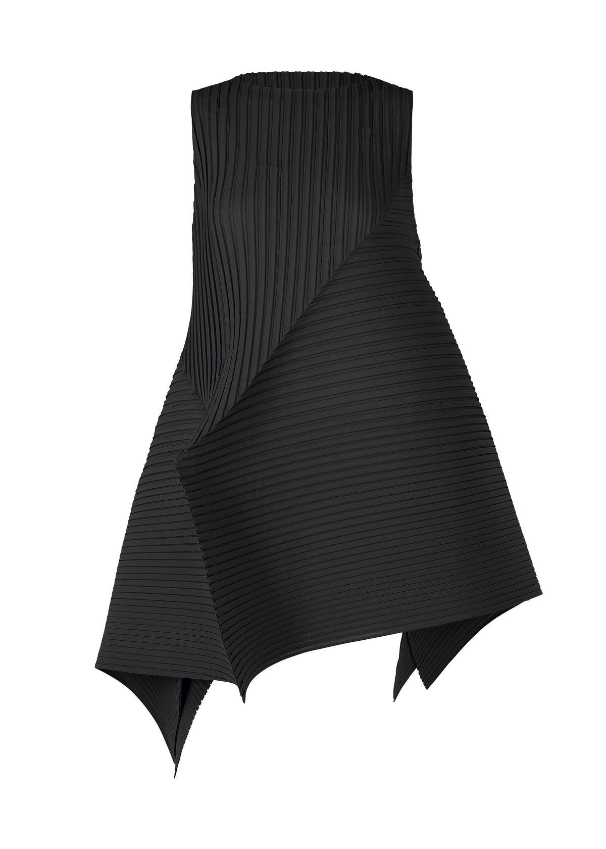 FOLD PLEATS, Women's Dress, Black view 3 of 8