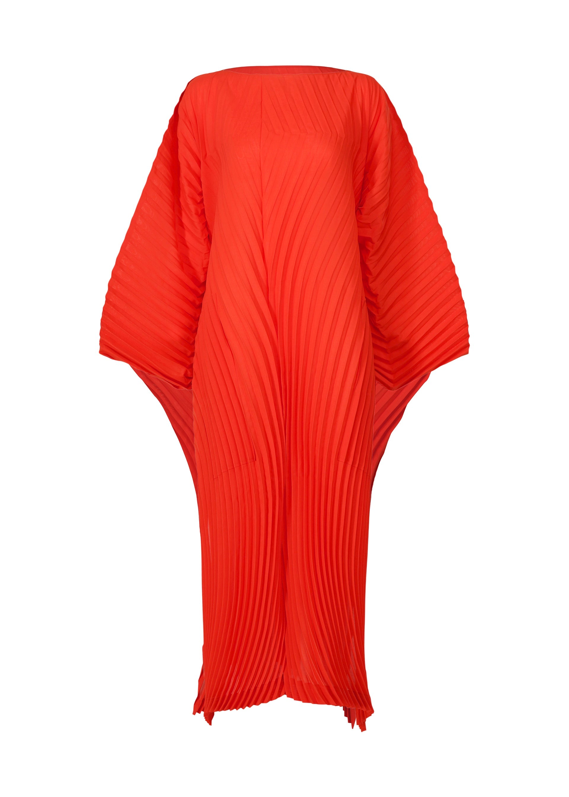Zoomed view WAVE PLEATS - RED （no.24）