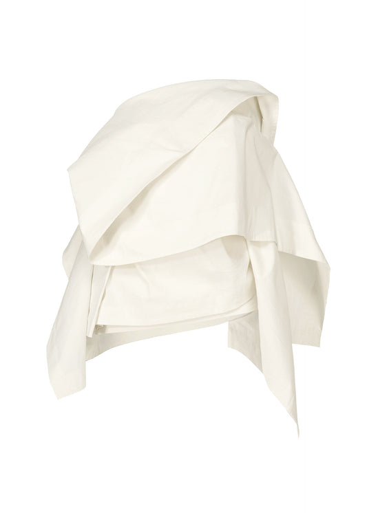 COLLAPSING SCULPTURE, Women's Tops, White