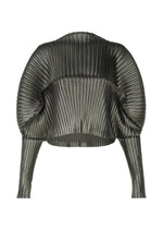 GLOSSED METAL PLEATS - KHAKI （no.65）