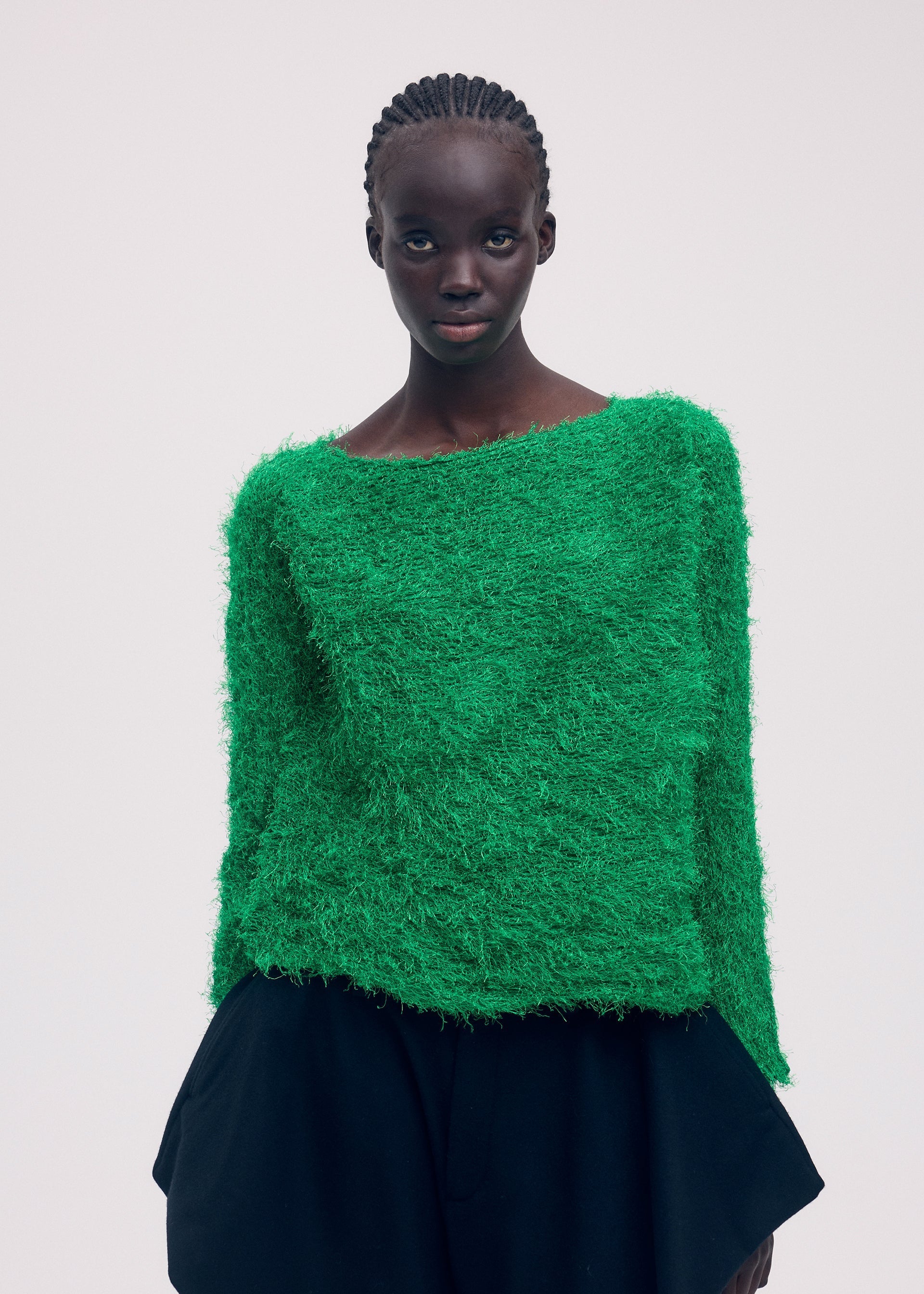 Zoomed view SHIFTED FUZZY PLEATS