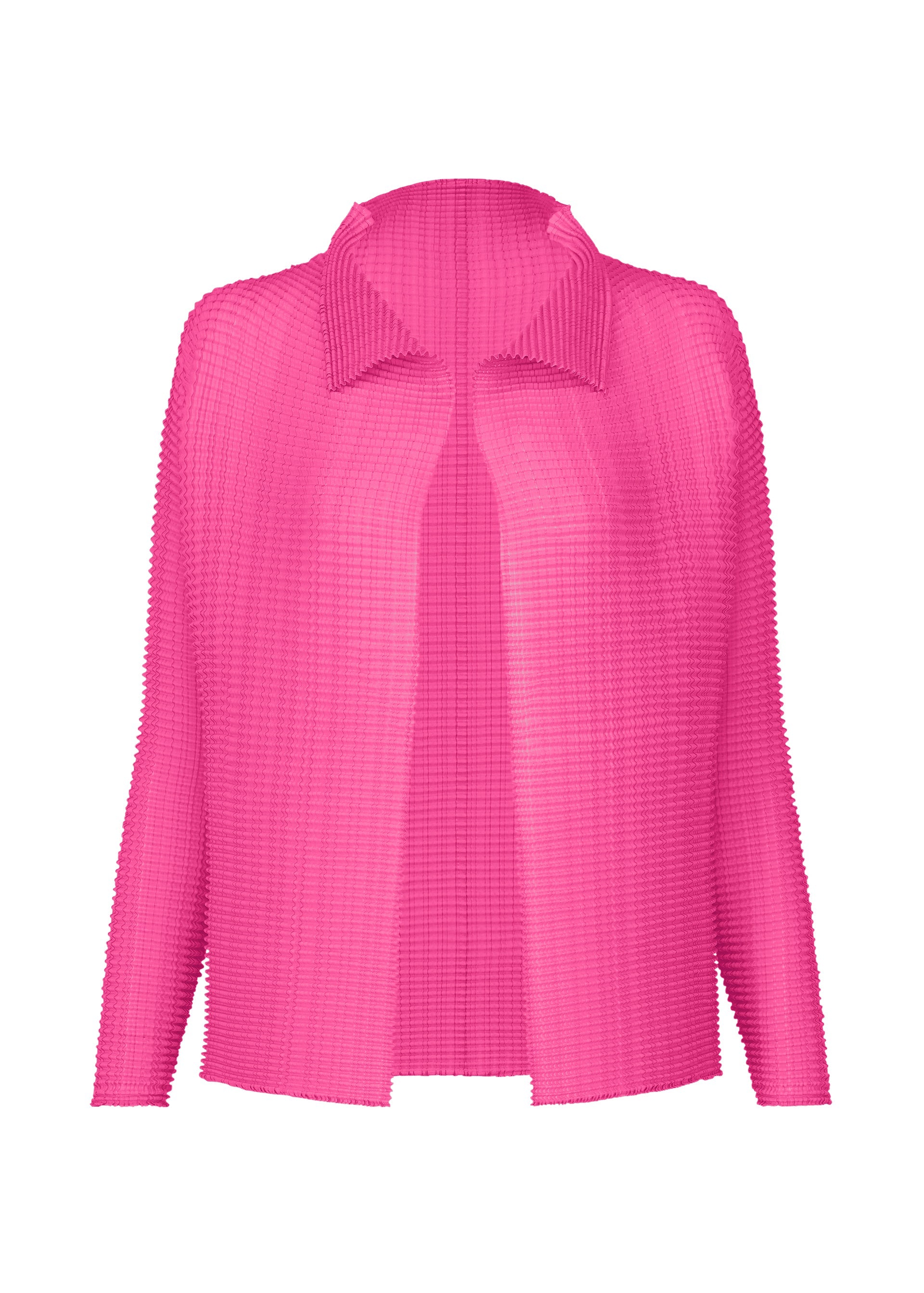 WOOLY PLEATS-58, Women's Tops, Cardigan, Pink