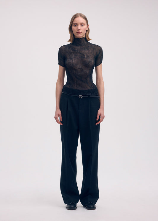 CHIFFON TWIST BK/WT