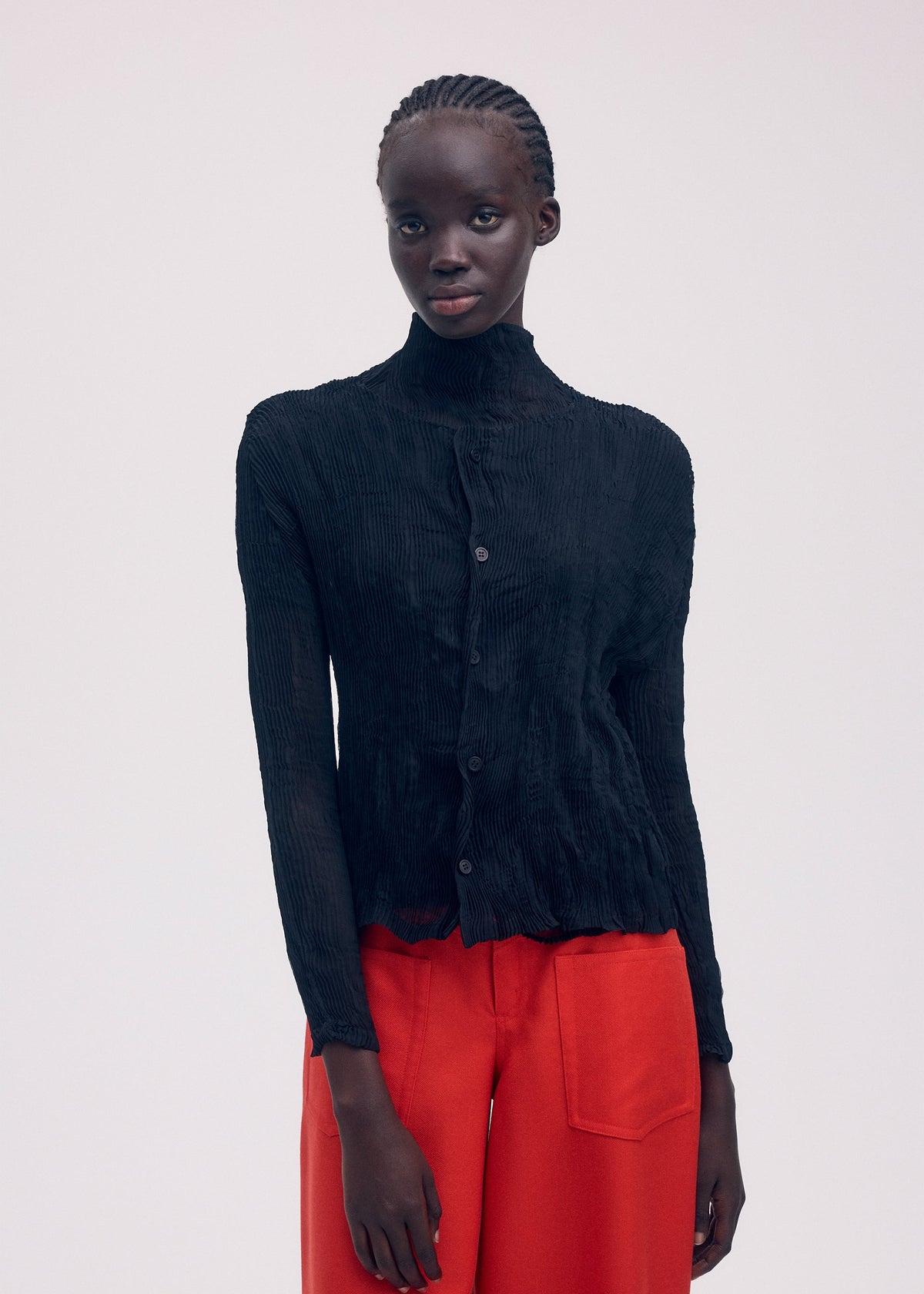 CHIFFON TWIST BK/WT view 5 of 5