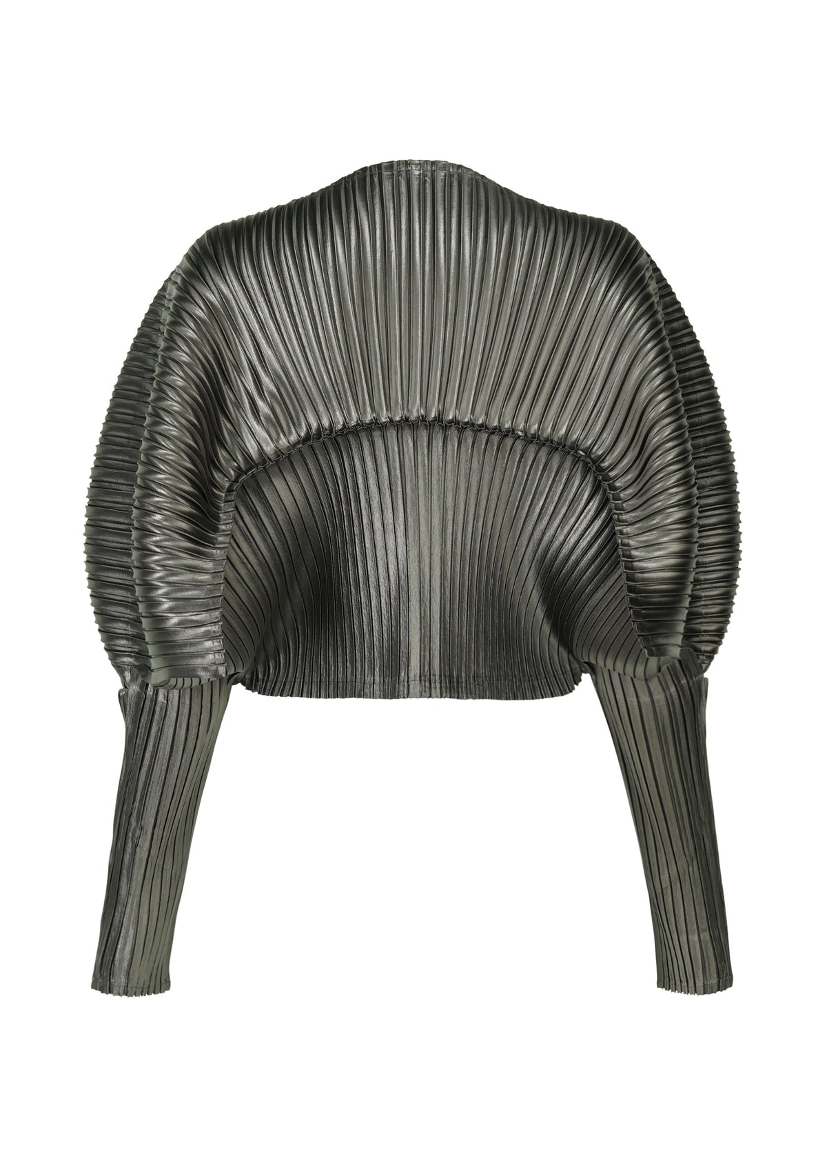 GLOSSED METAL PLEATS view 4 of 7