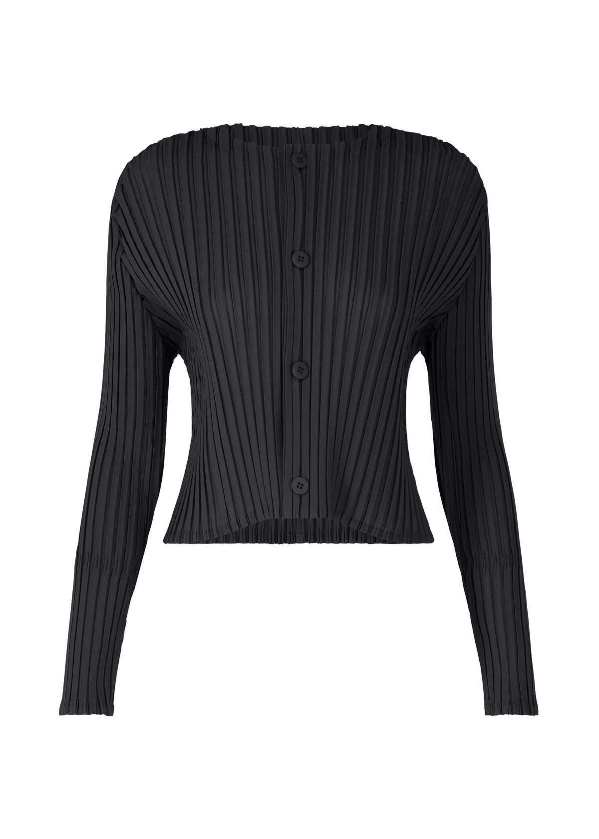 FOLD PLEATS, Women's Cardigan, Black view 1 of 7