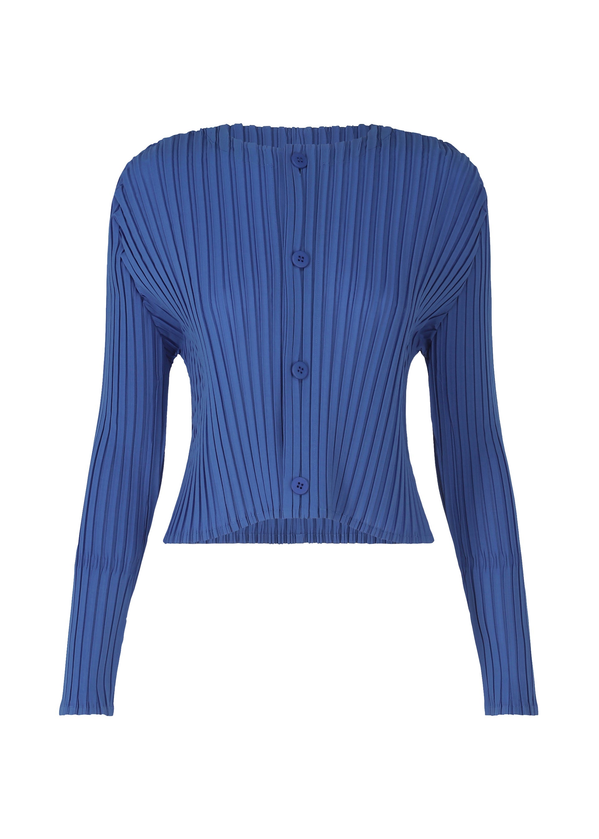 Zoomed view FOLD PLEATS - BLUE （no.72）