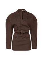 LIKE TORSO LIKE BLAZER - DARK BROWN （no.45）