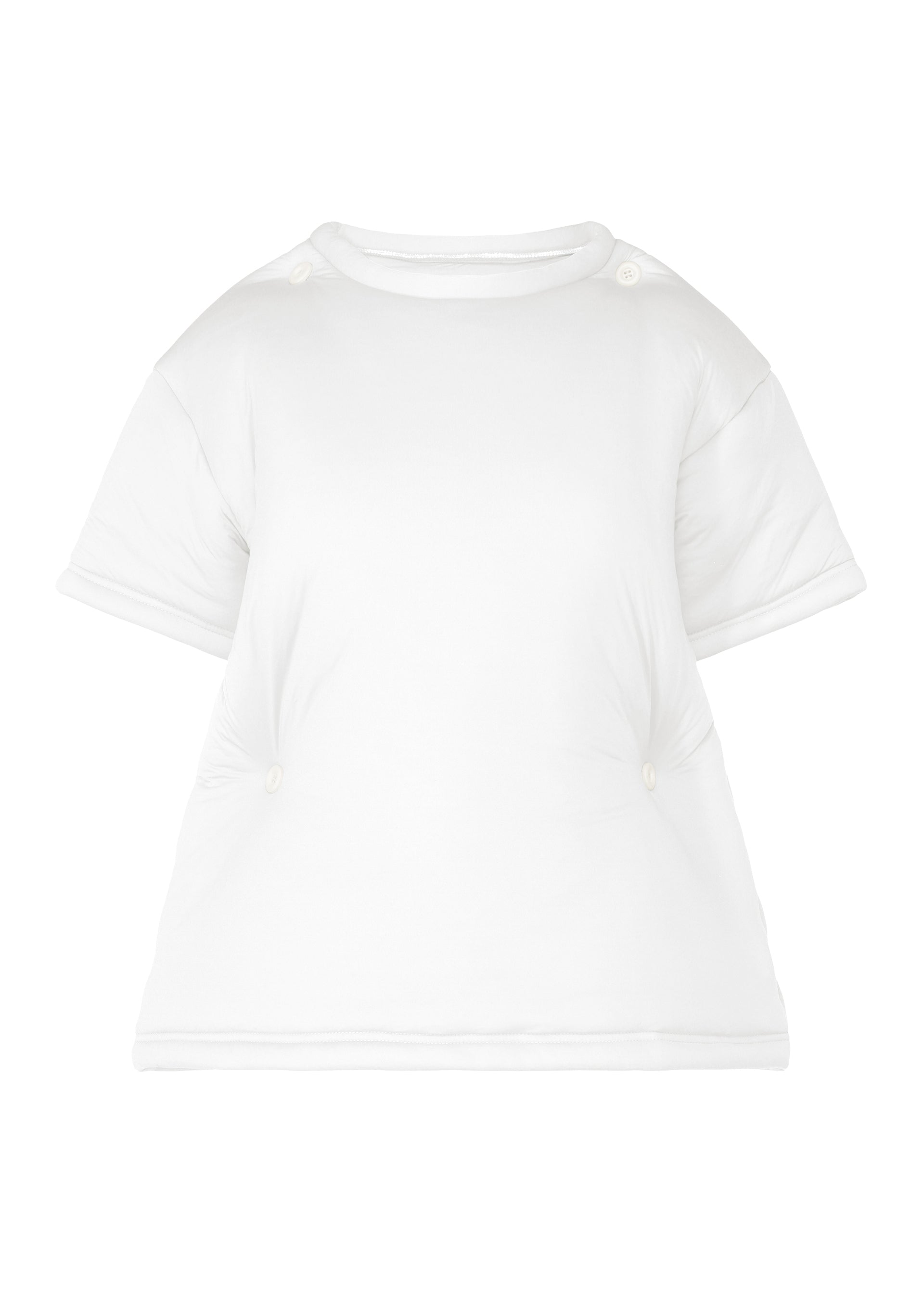 Zoomed view PUMPED-T, Women's Tops, White - WHITE （no.01）