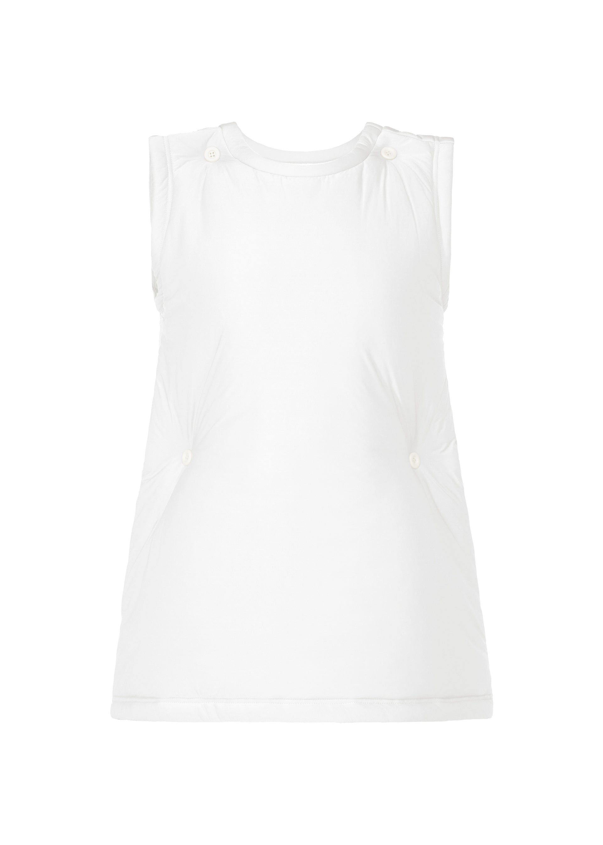 Zoomed view PUMPED-T, Women's Tops, Tunic, White - WHITE （no.01）