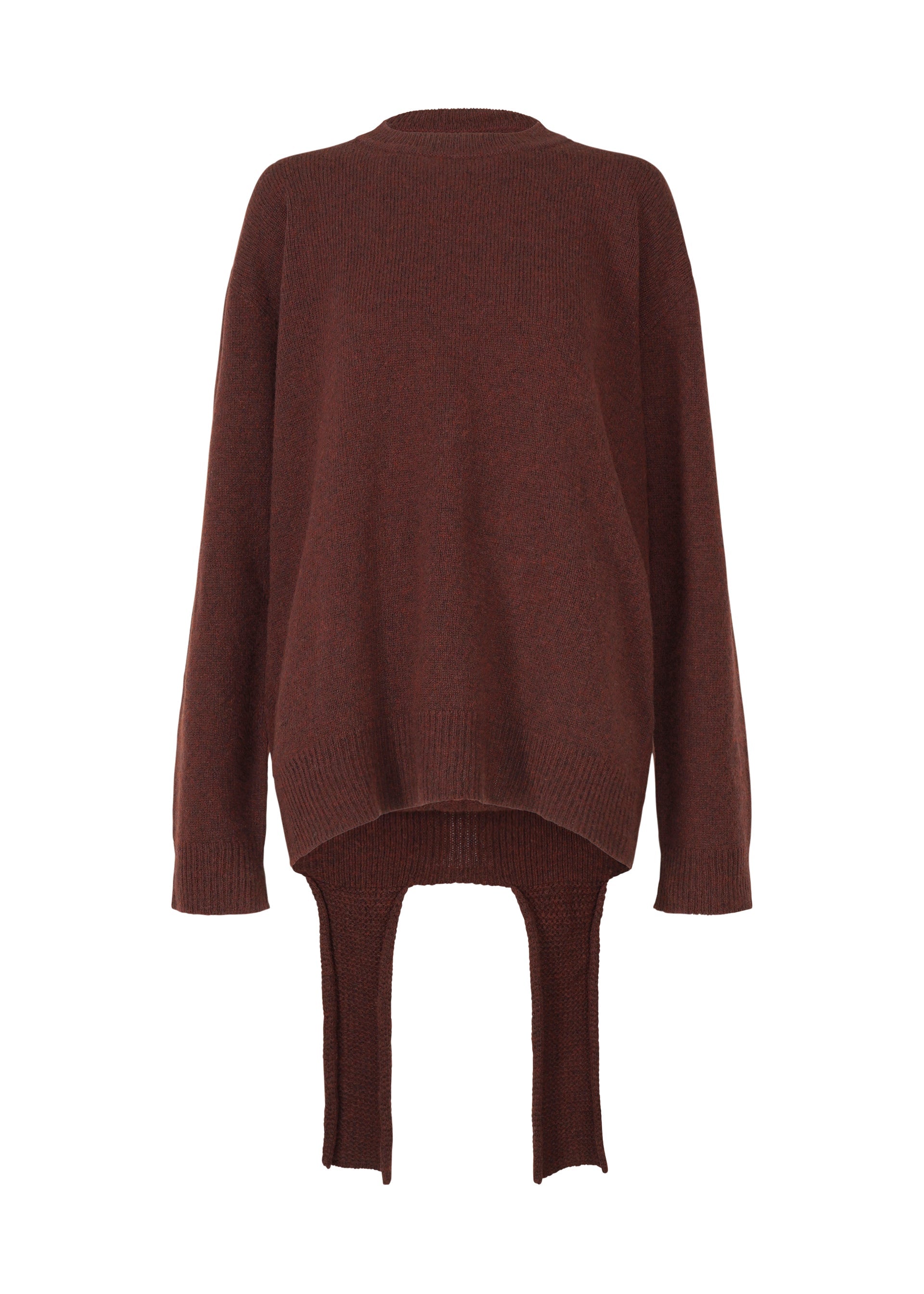 Zoomed view BACKPACK KNIT - DARK BROWN （no.45）