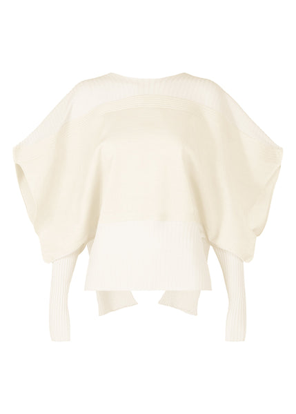 ISSEY MIYAKE◆ニット・セーター(薄手)/2/コットン/PUP/IM21KN793// ISSEY MIYAKE◇ニット・セーター(薄手)/2/コットン/PUP