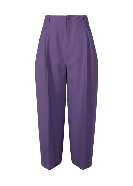 BELTED WOOL PANTS view 1