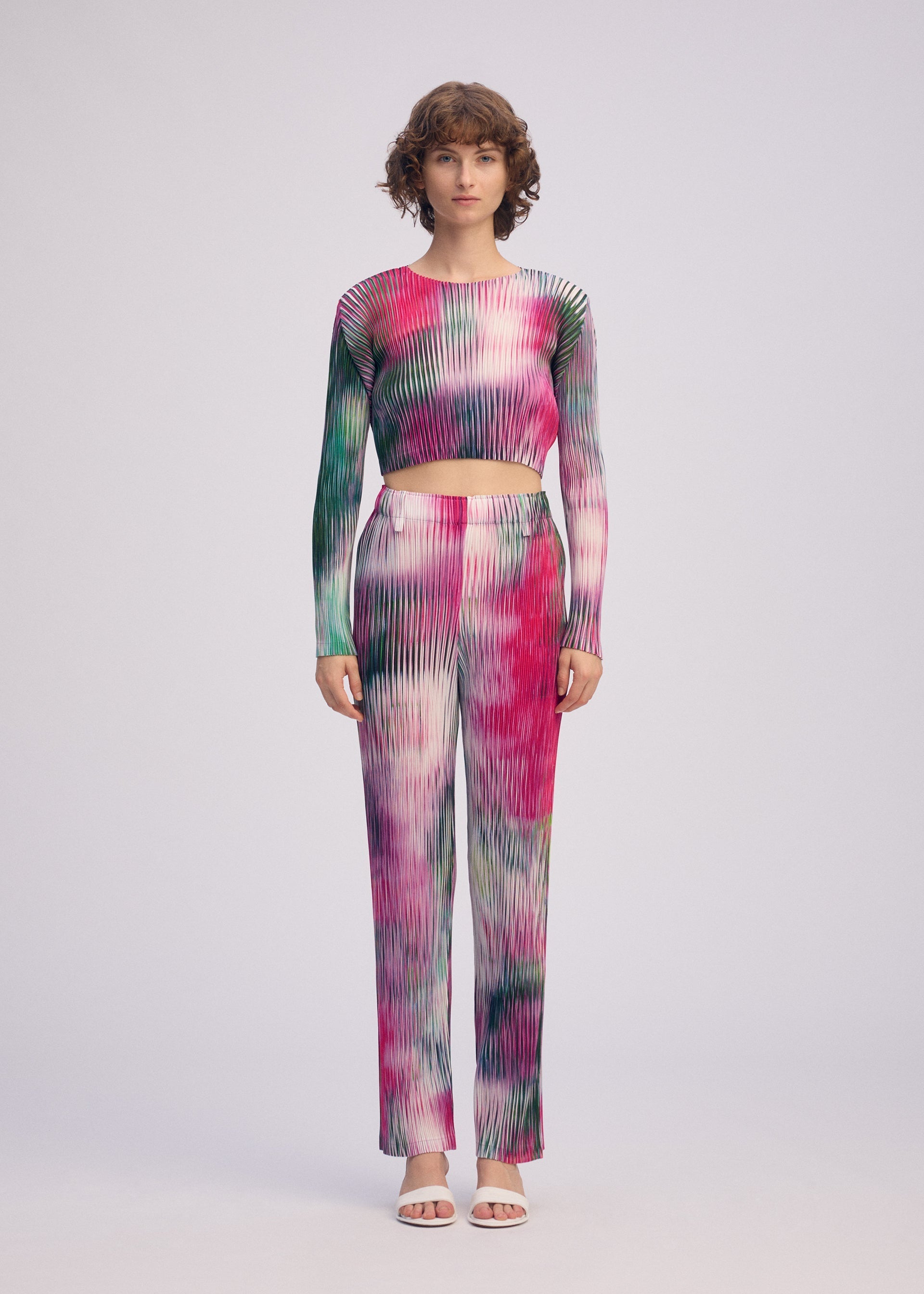 ISSEY MIYAKEドレスパンツ　(レディース) Pleats Please Issey Miyake Fabric Pleated Lantern Pants, Pleated