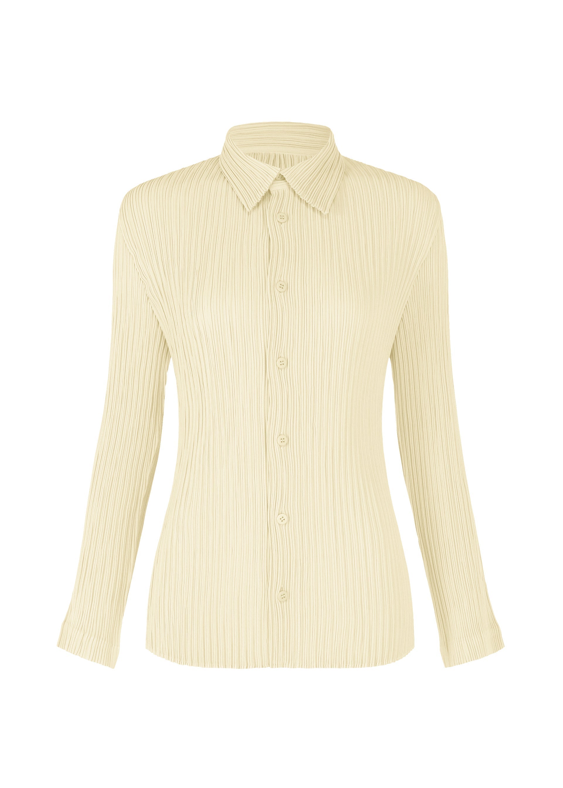 Zoomed view HATCHING PLEATS, Women's Tops, Shirt, White - OFF-WHITE （no.02）